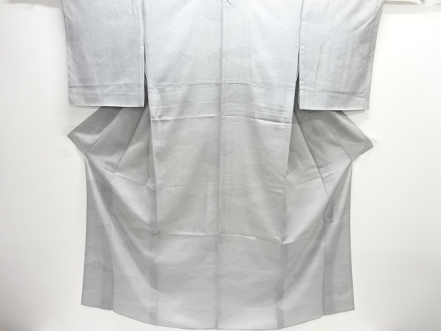 未使用品　仕立て上がり　駒絽雲に寄せ柄江戸小紋着物